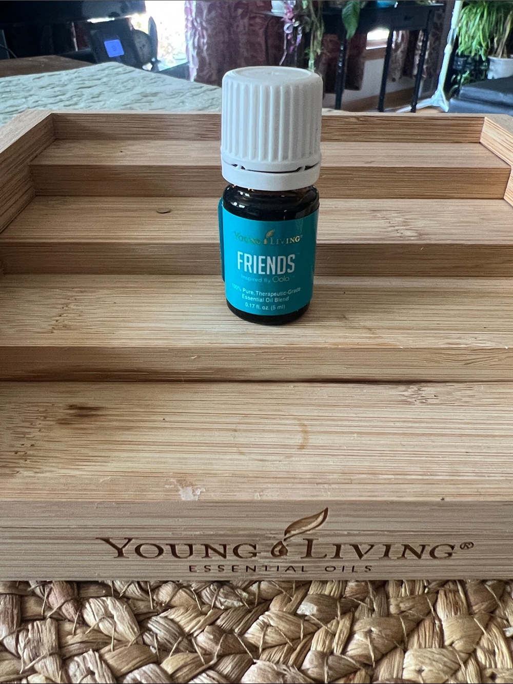 Young Living Friends Essential Oil Bottle - Teal Label
